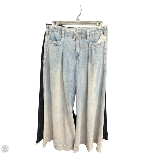 Jeans Flared By Pilcro In Blue Denim, Size: 4