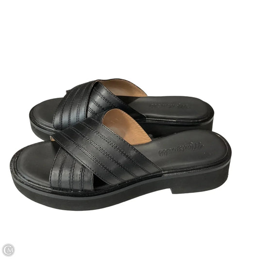 Sandals Flats By Madewell In Black, Size: 6