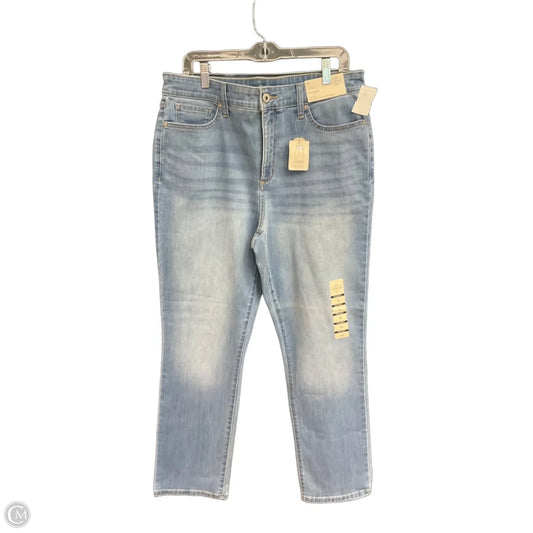 Jeans Straight By St Johns Bay In Blue Denim, Size: 16