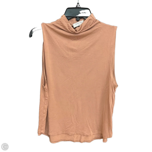Top Sleeveless By Babaton In Brown, Size: L