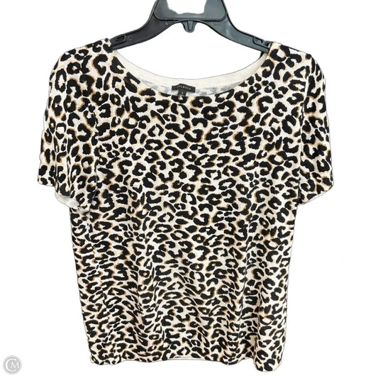 Top Short Sleeve By Talbots In Animal Print, Size: S