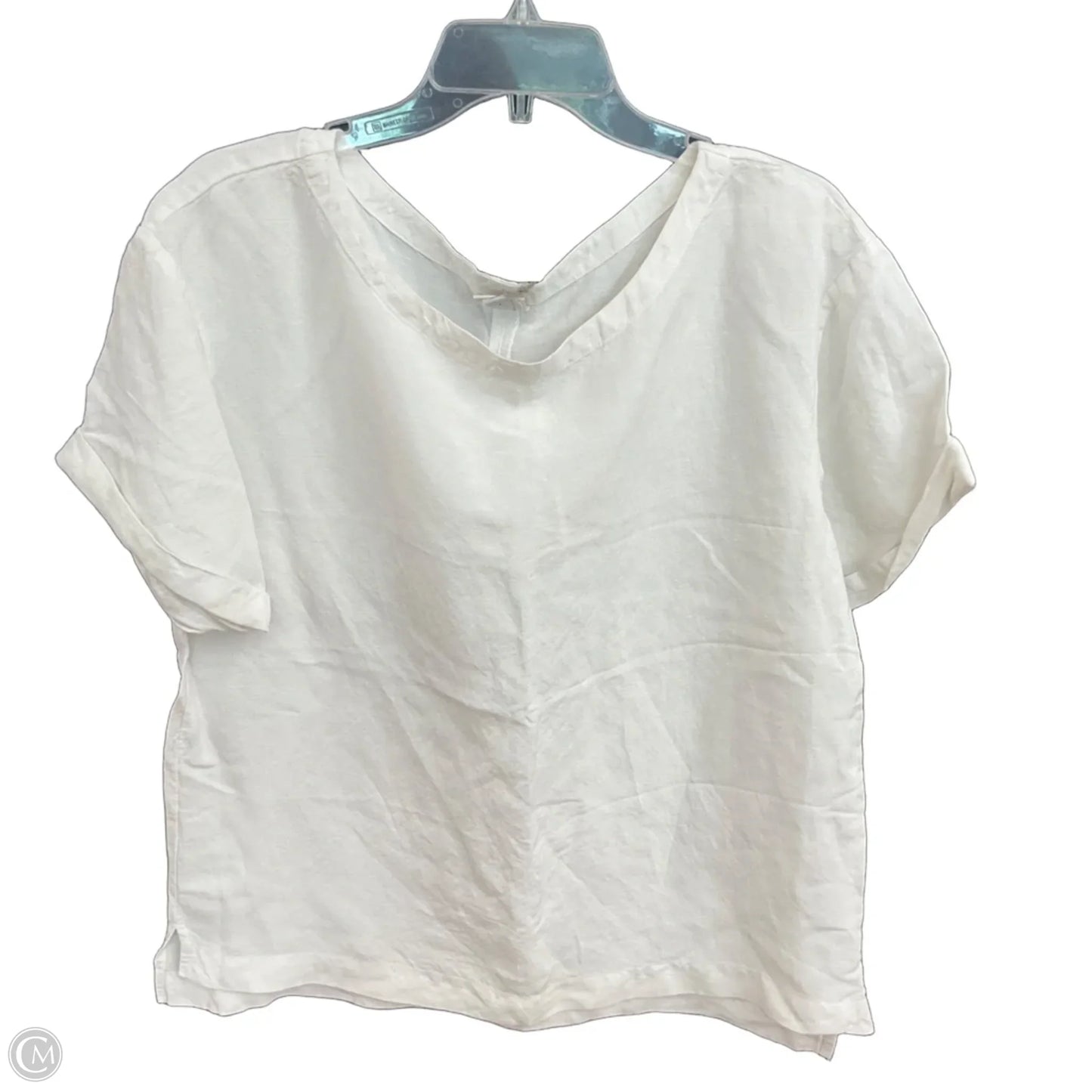 Top Short Sleeve By A New Day In White, Size: M