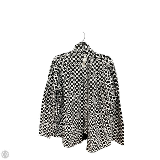 Cardigan By Chicos In Black & White, Size: Xl