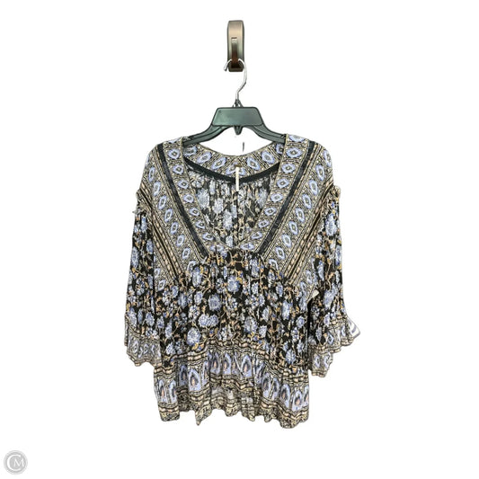 Top Long Sleeve By Free People In Blue, Size: M