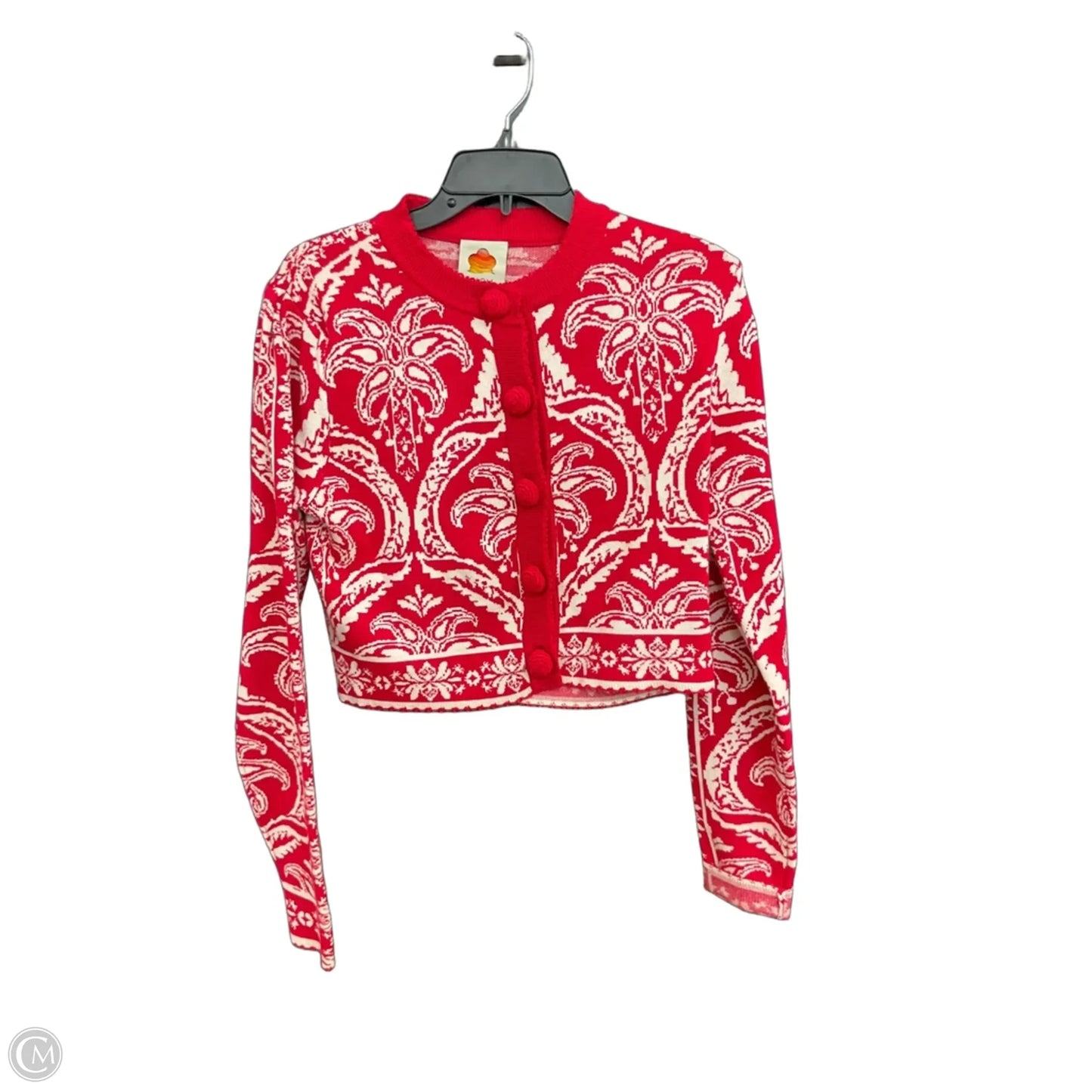Cardigan By Farm Rio In Red, Size: L