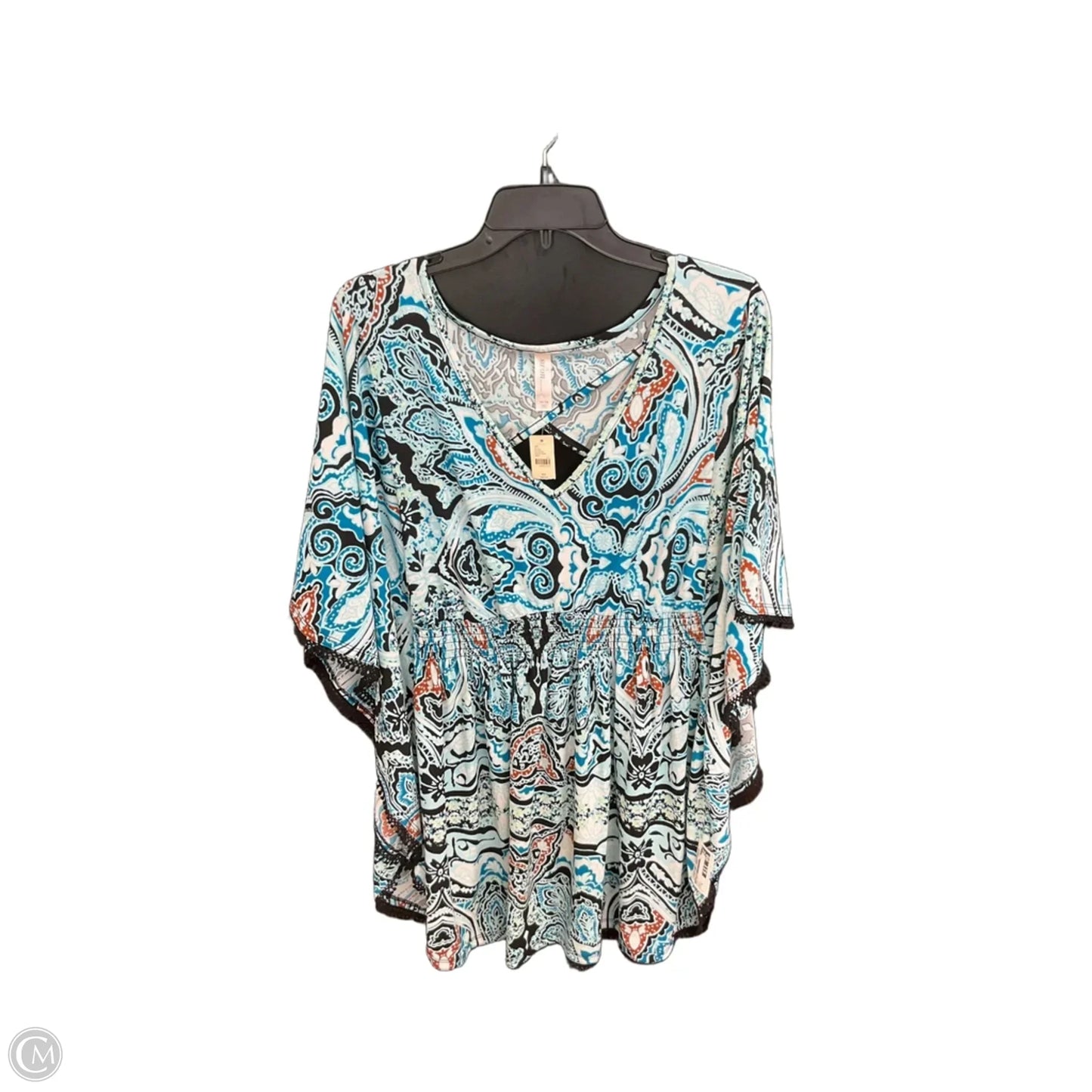 Top Short Sleeve By Cacique In Blue, Size: Xl