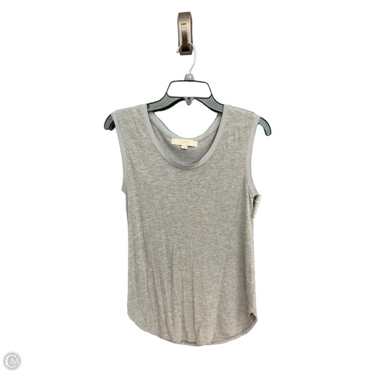 Top Sleeveless By Loft In Grey, Size: Xs