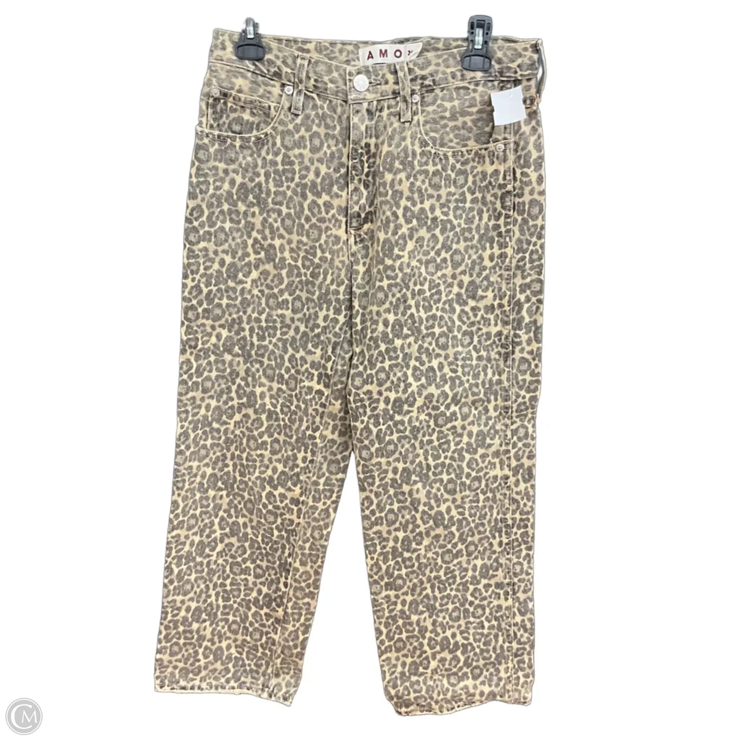 Jeans Straight By Amo In Animal Print, Size: 2