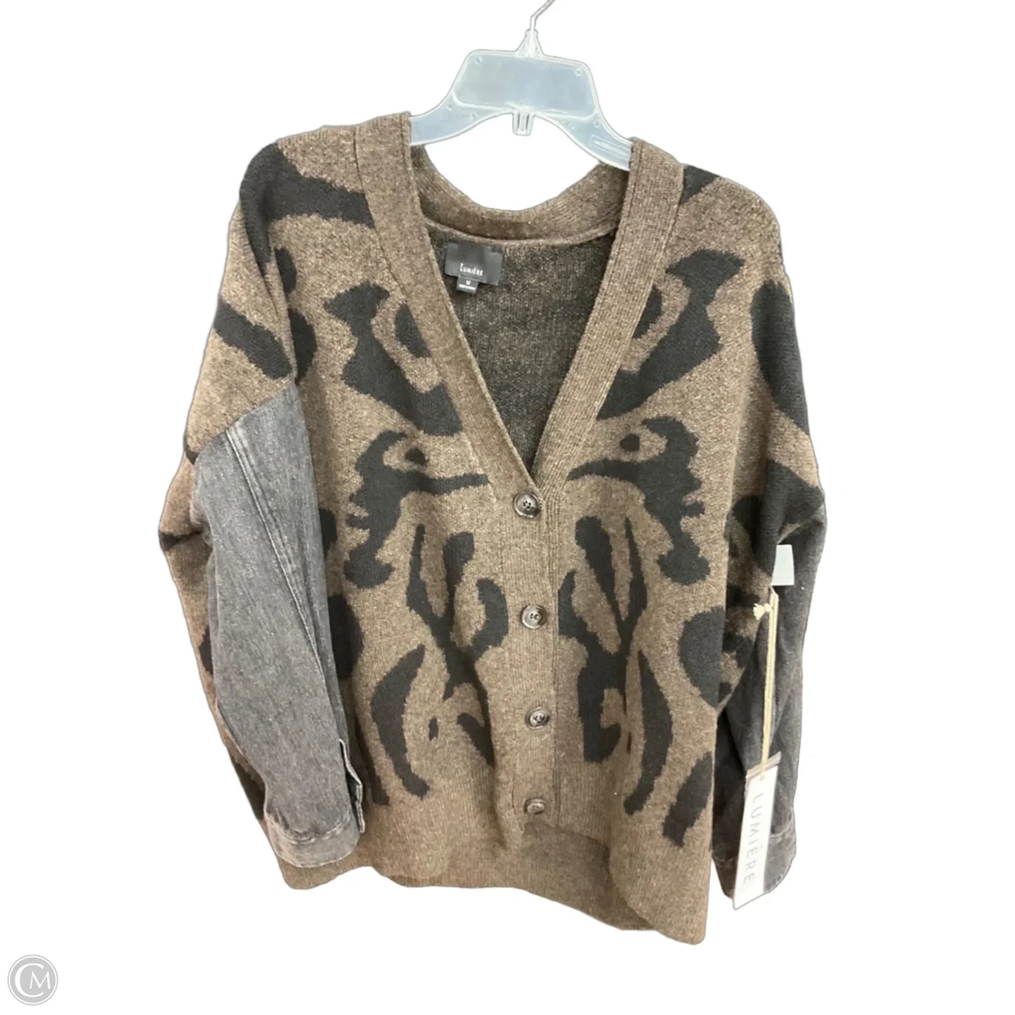 Cardigan By Lumiere In Brown, Size: M