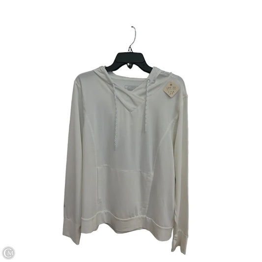 Athletic Top Long Sleeve Hoodie By Gerry In White, Size: Xxl