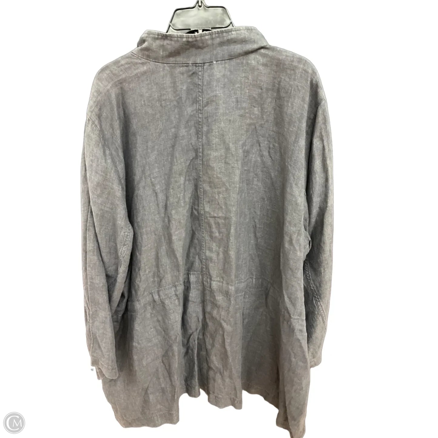 Jacket Other By Eileen Fisher In Grey, Size: 3x