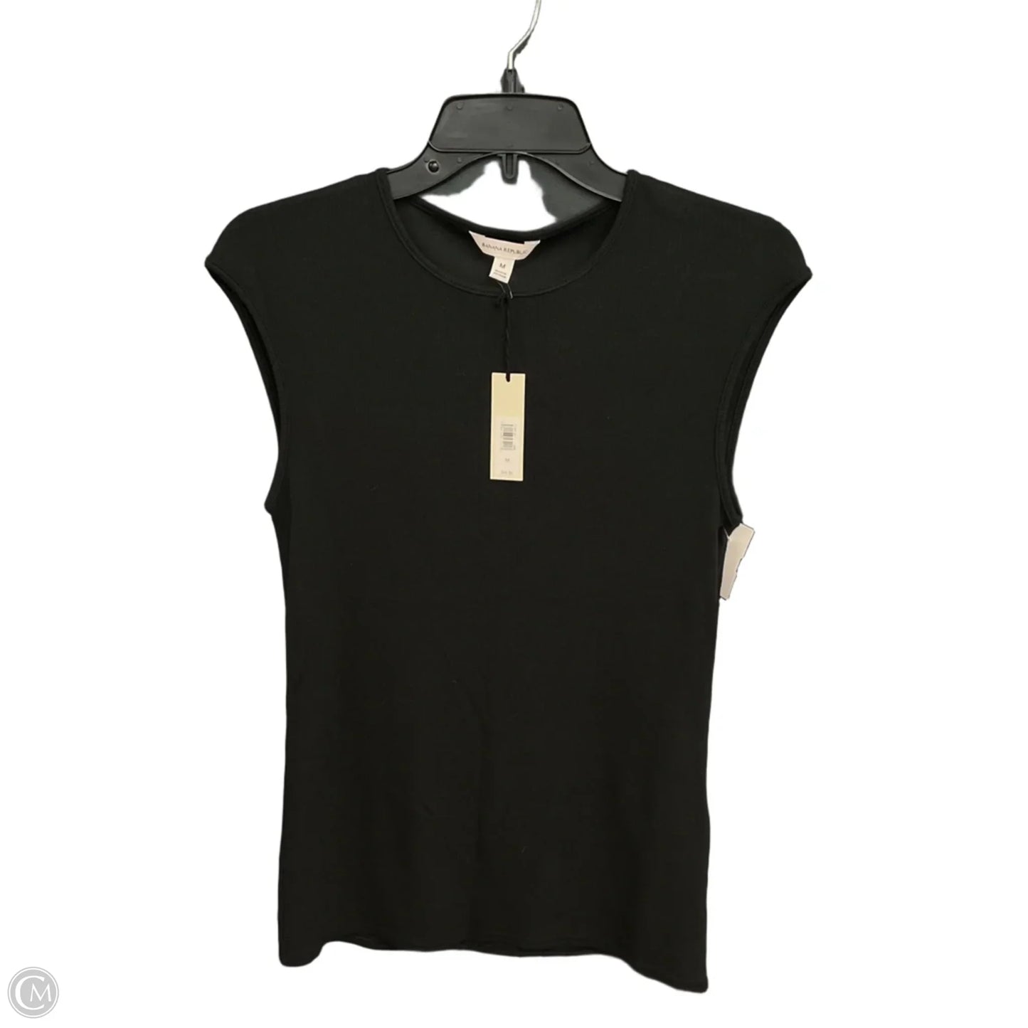 Top Sleeveless By Banana Republic In Black, Size: M
