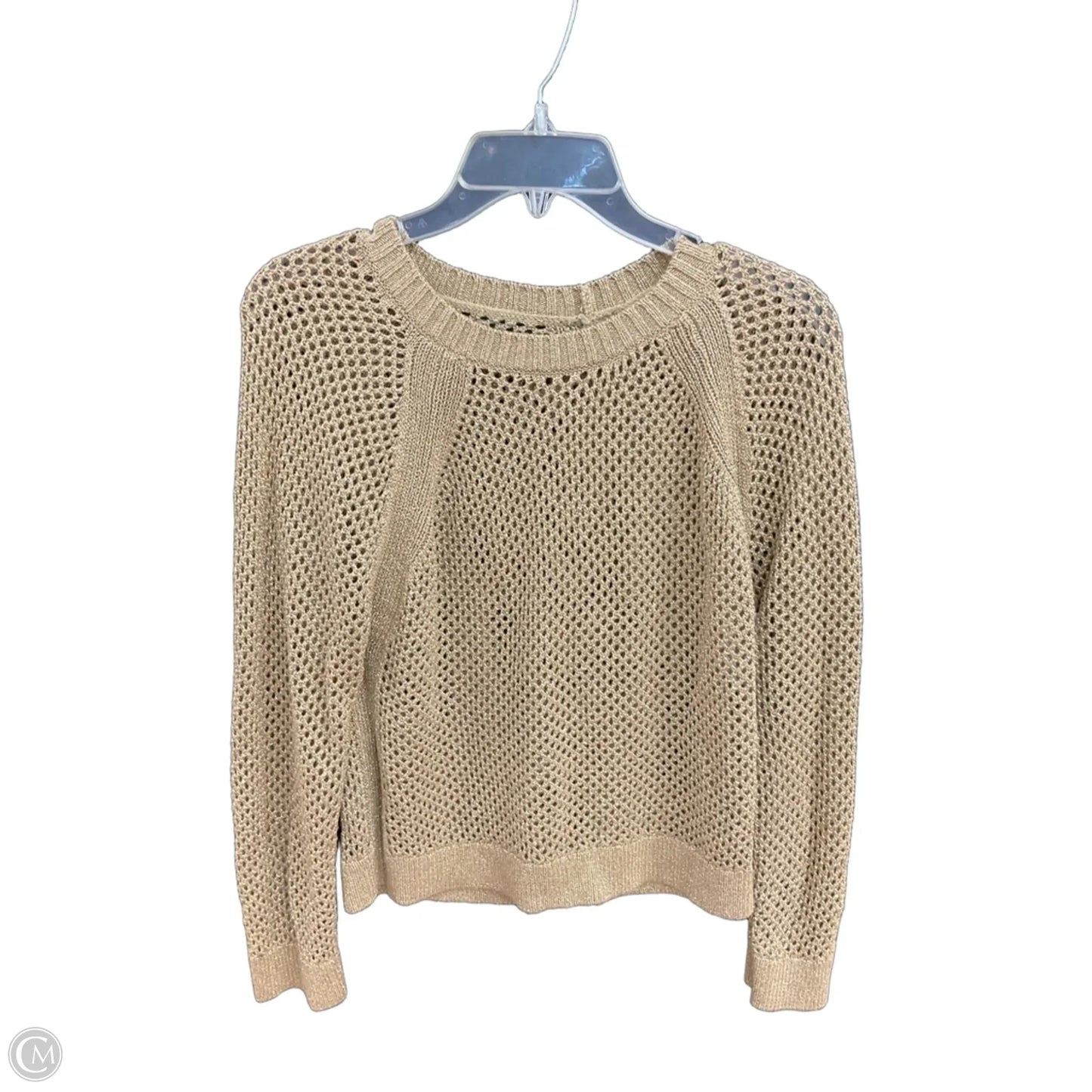 Top Long Sleeve By Loft In Gold, Size: S
