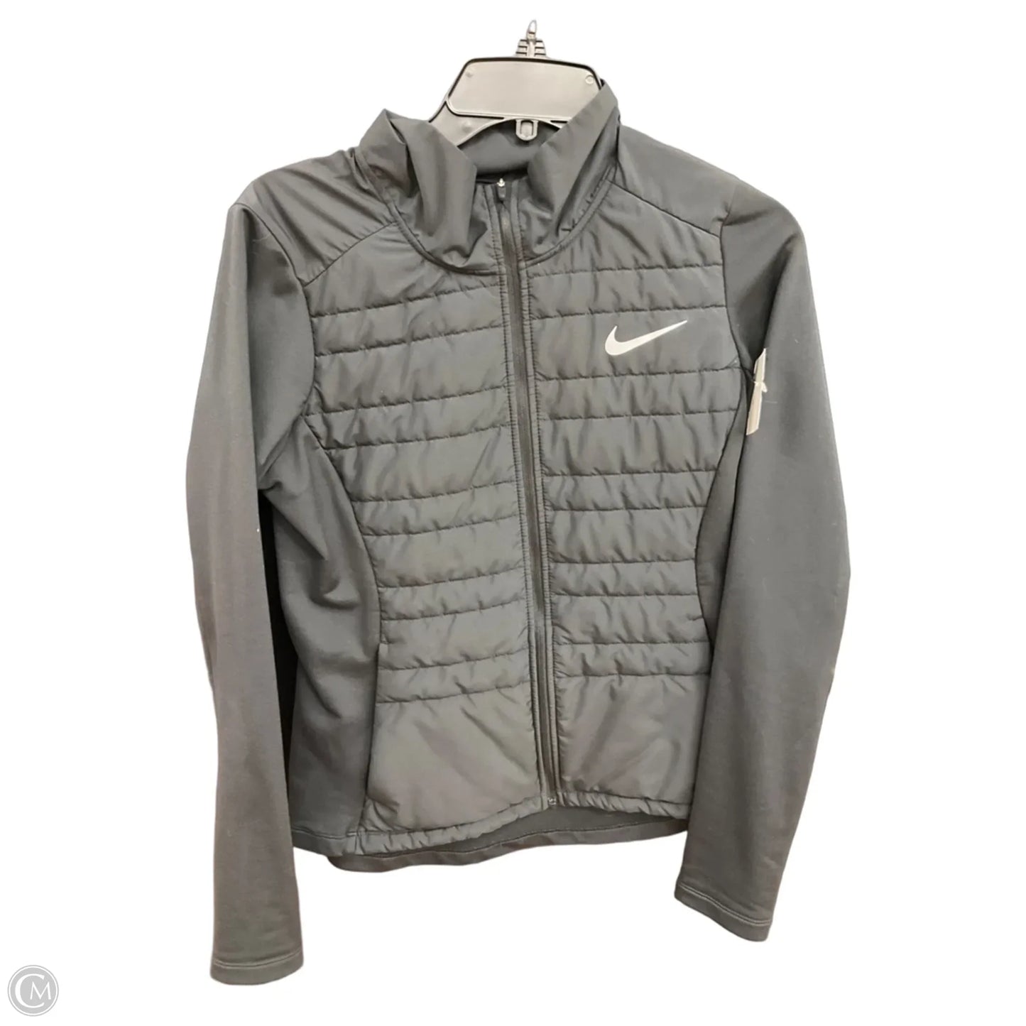 Athletic Jacket By Nike Apparel In Black, Size: S