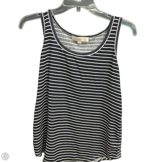 Top Sleeveless By Loft In Striped Pattern, Size: S