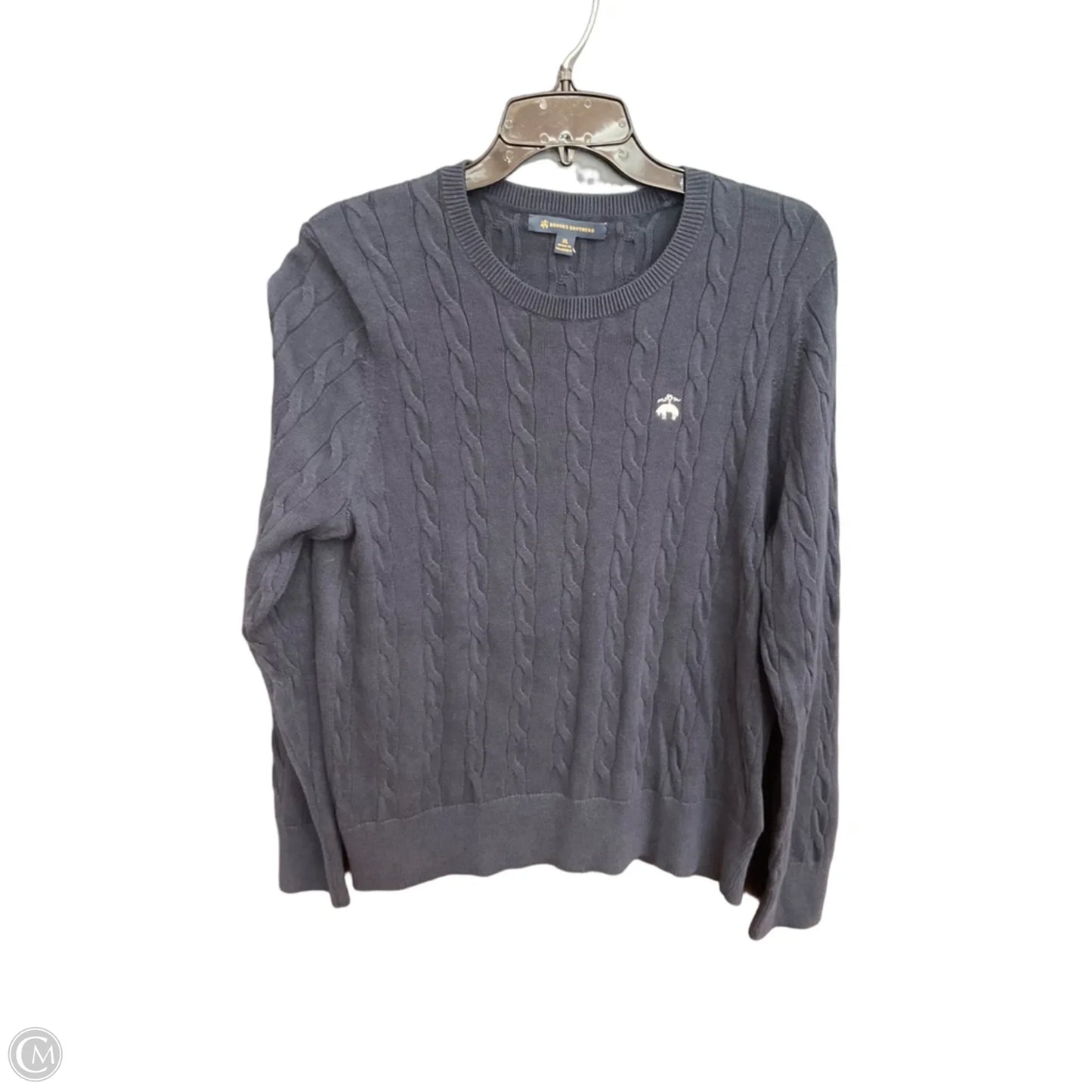 Sweater By Brooks Brothers In Navy, Size: Xl
