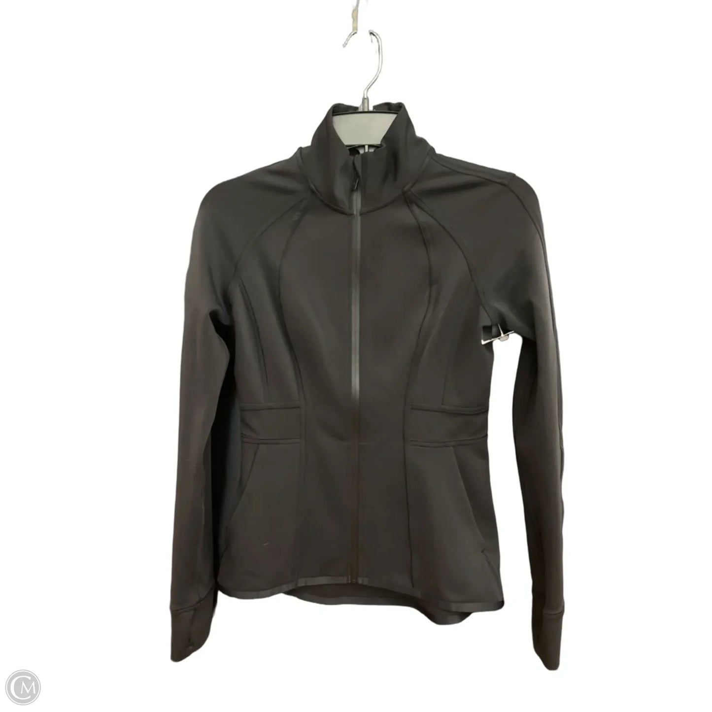 Athletic Jacket By Lululemon In Black, Size: M