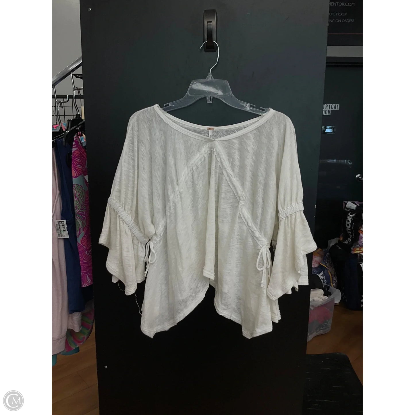 Top 3/4 Sleeve By Free People In White, Size: Xs