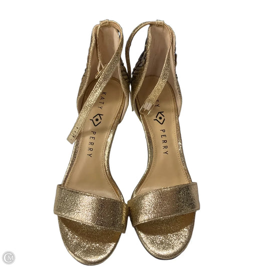 Shoes Heels Kitten By Katy Perry In Gold, Size: 6.5