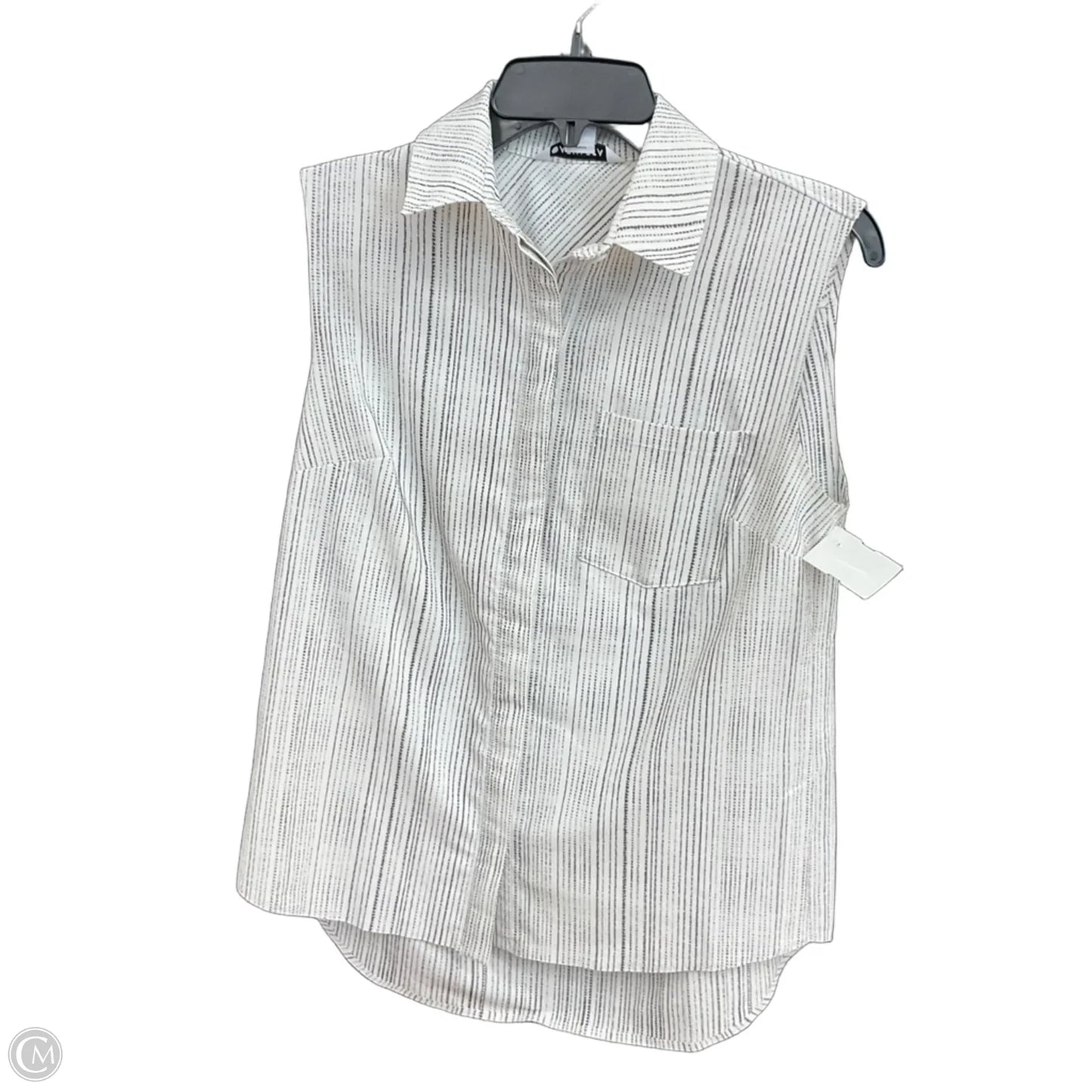 Blouse Sleeveless By Athleta In White, Size: Xs