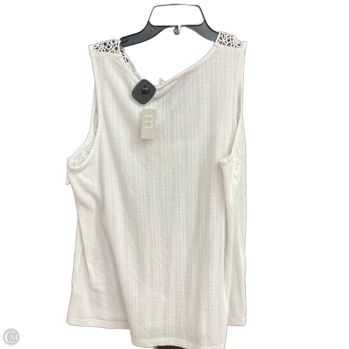Top Sleeveless By Maurices In White, Size: Xxl