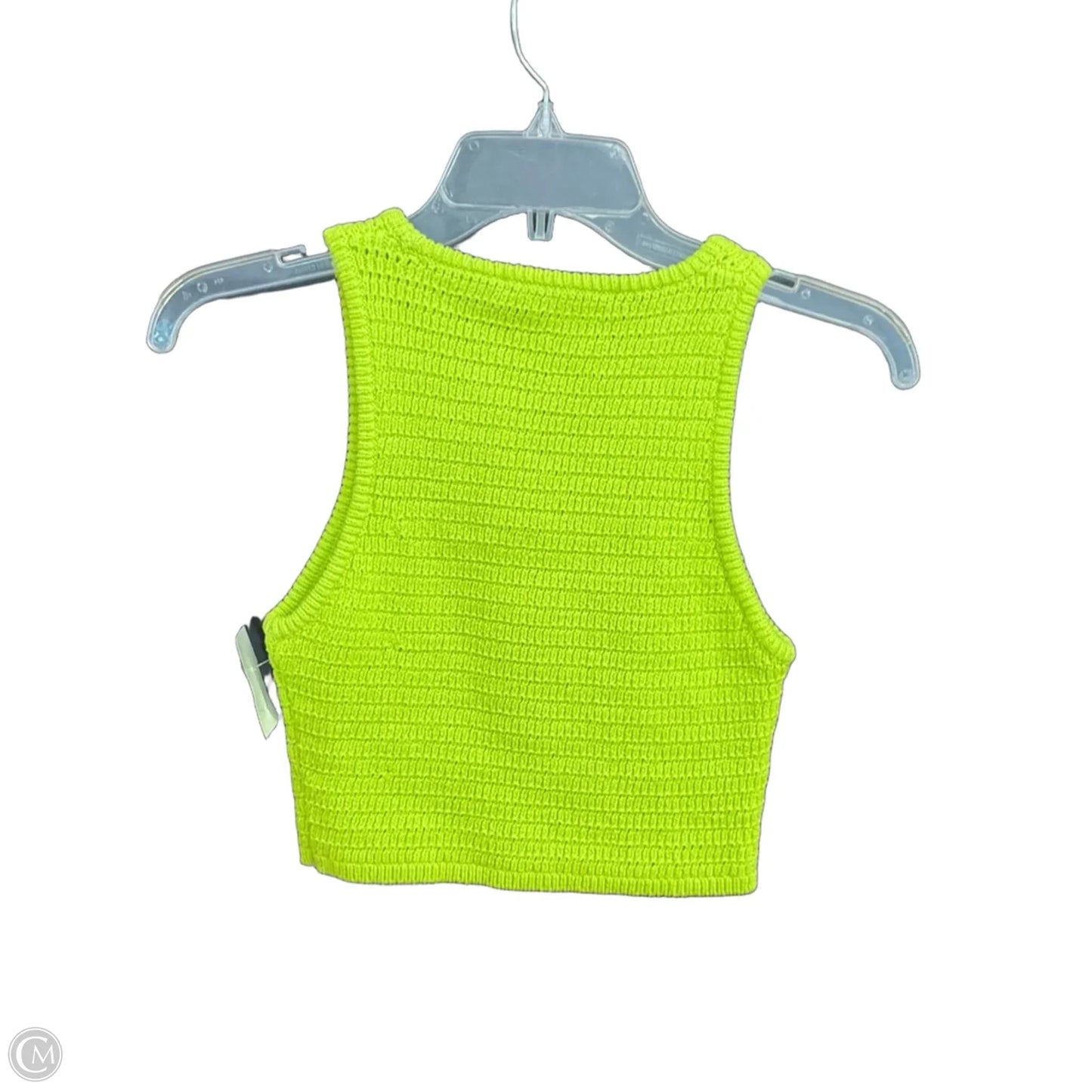 Top Sleeveless By Zara In Green, Size: S