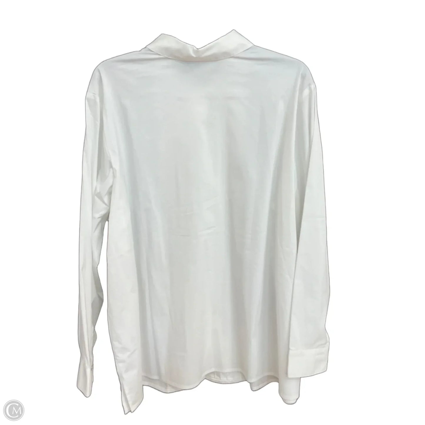 Blouse Long Sleeve By J. Jill In White, Size: Xl