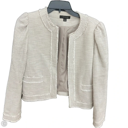 Blazer By Ann Taylor In Cream, Size: S