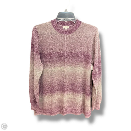 Top Long Sleeve By Logo In Purple, Size: M