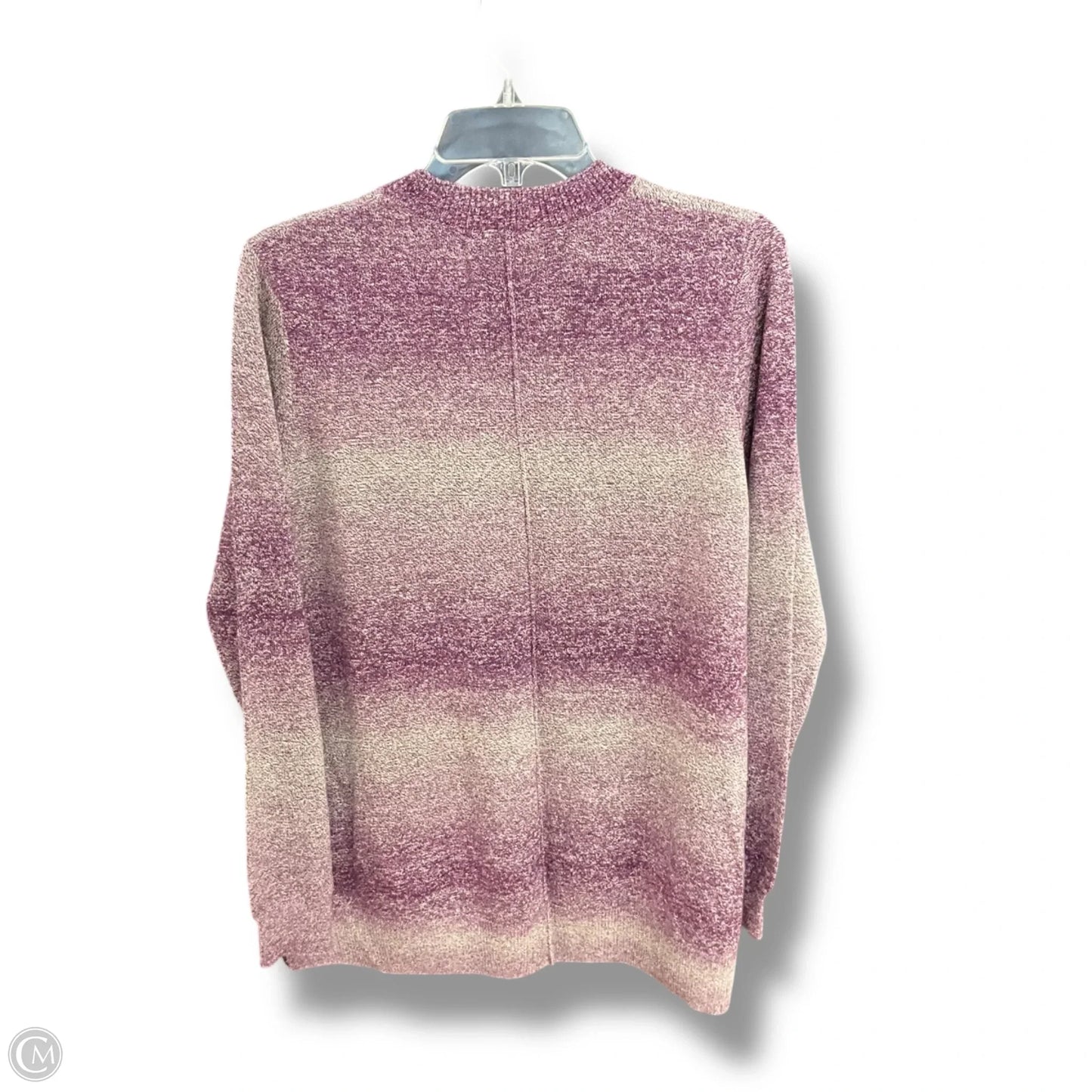 Top Long Sleeve By Logo In Purple, Size: M