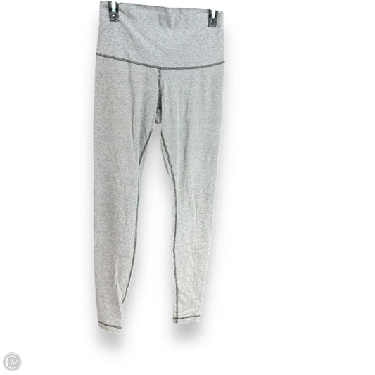 Athletic Leggings By Lululemon In Grey & White, Size: M