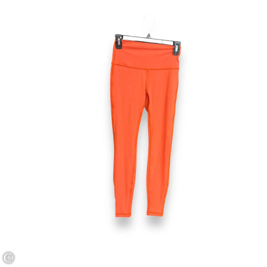 Athletic Leggings By Lululemon In Orange, Size: S