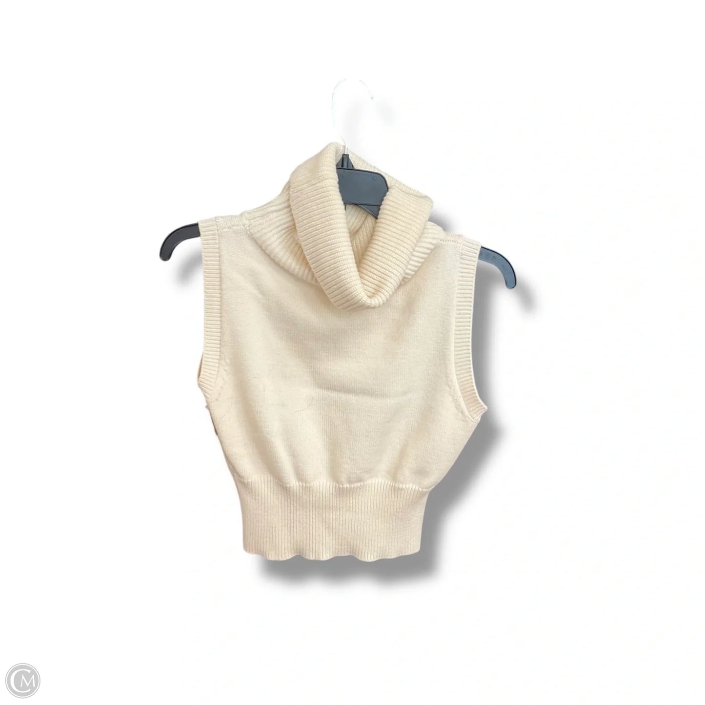 Vest Sweater By Zara In Cream, Size: Xs