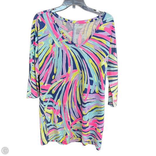 Dress Designer By Lilly Pulitzer In Geometric Pattern, Size: M