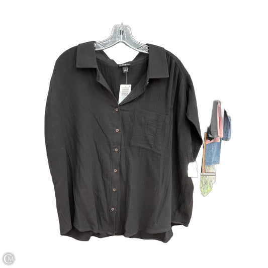 Blouse Sleeveless By Torrid In Black, Size: 2x