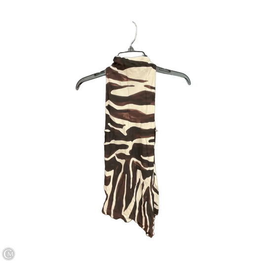 Top Sleeveless By Zara In Animal Print, Size: Xs
