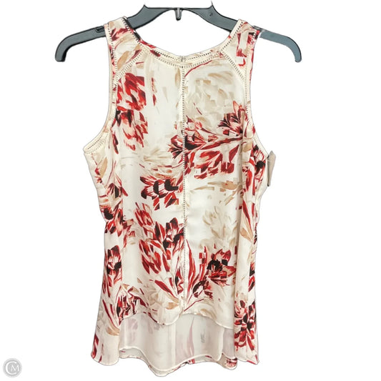 Top Sleeveless By White House Black Market In Floral Print, Size: Xxs