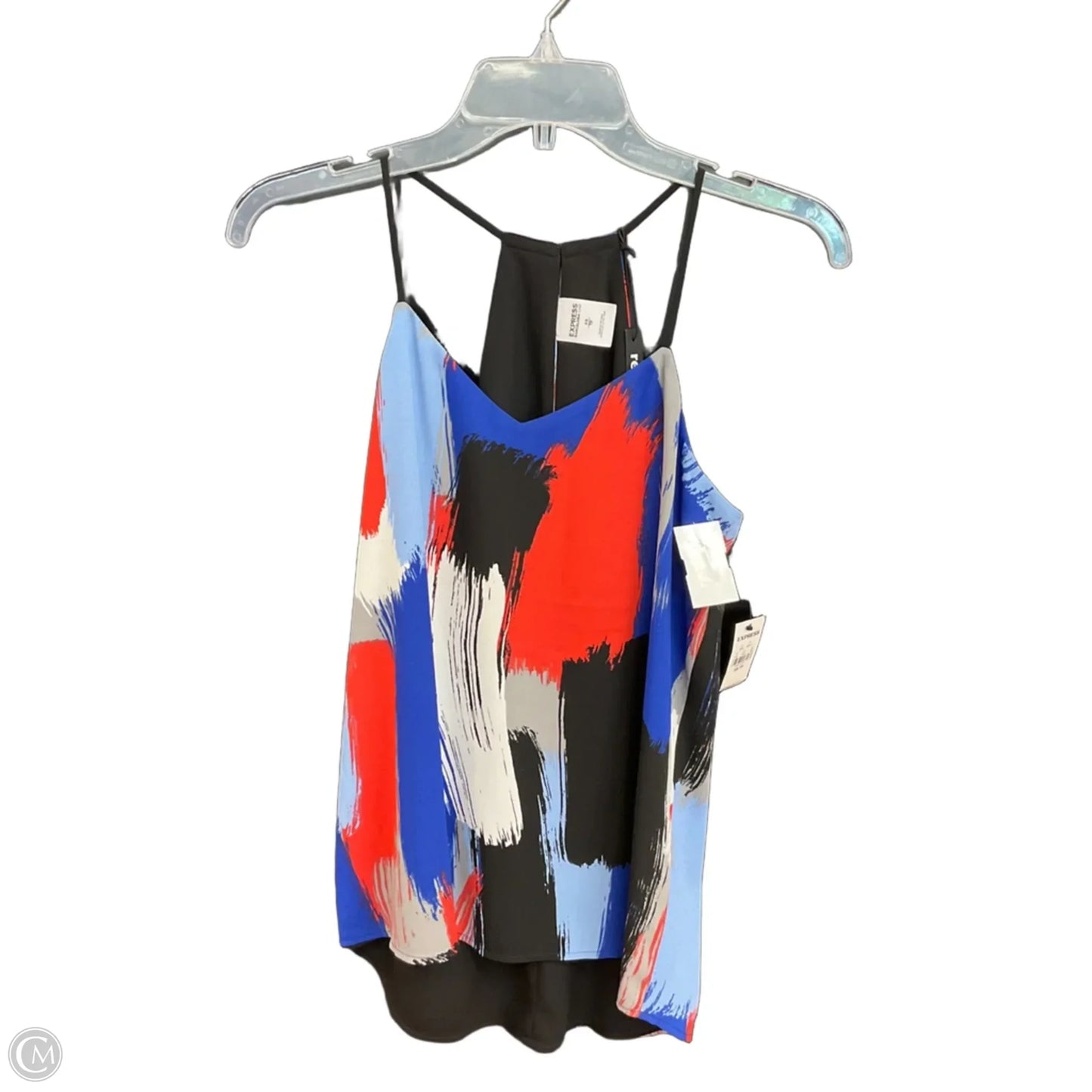 Top Sleeveless By Express In Geometric Pattern, Size: Xs