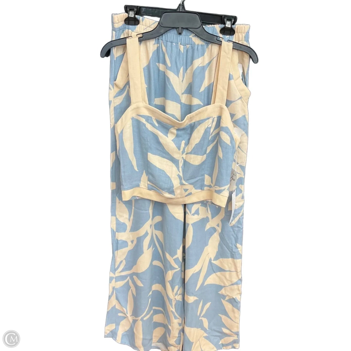 Pants Set 2pc By Sienna Sky In Cream Denim, Size: L