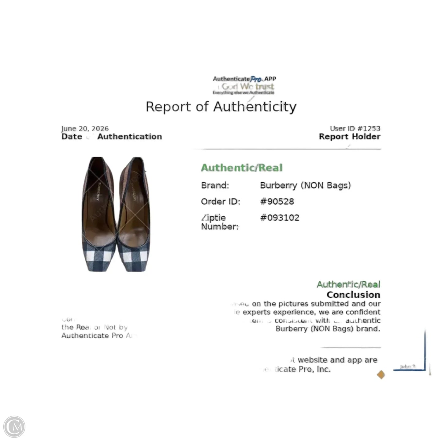 Shoes Luxury Designer By Burberry In Plaid Pattern, Size: 10