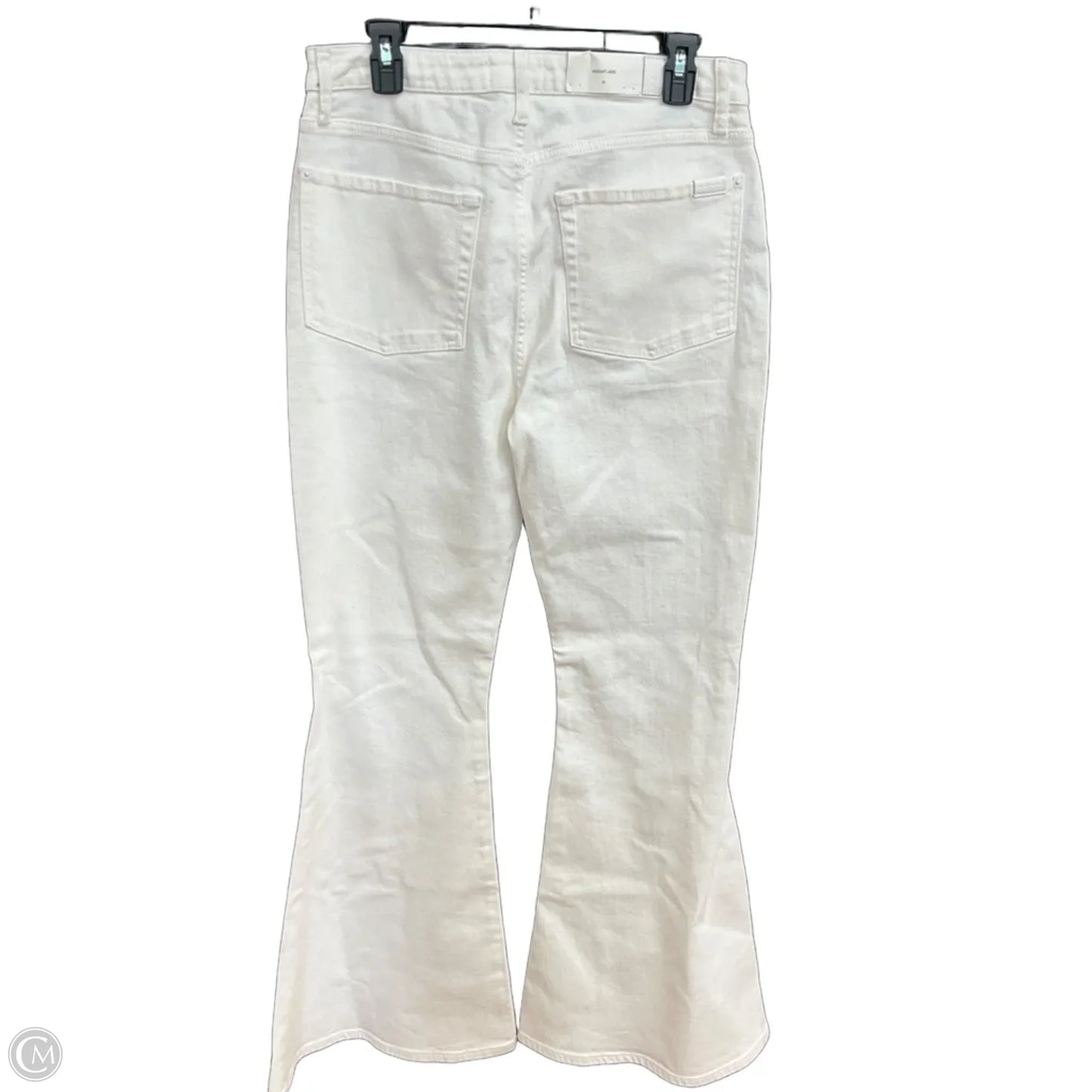 Jeans Flared By 7 For All Mankind In White, Size: 12