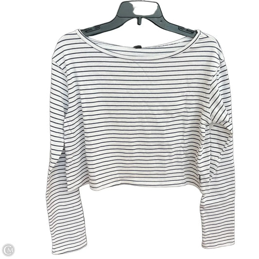 Top Long Sleeve By Cmc In Striped Pattern, Size: S