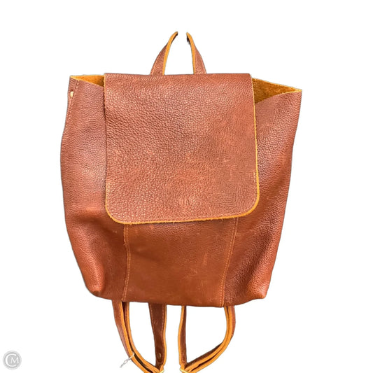 Backpack Leather By Cmb, Size: Large