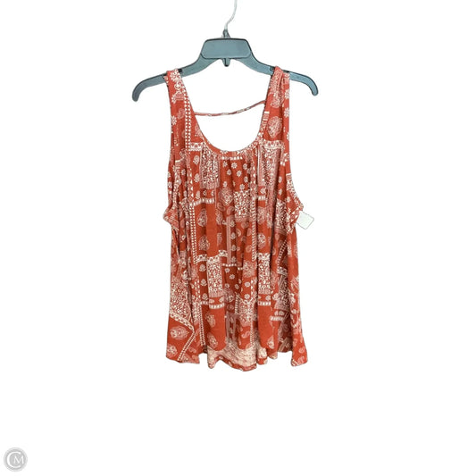 Top Sleeveless By Natural Life In Brown, Size: Xl