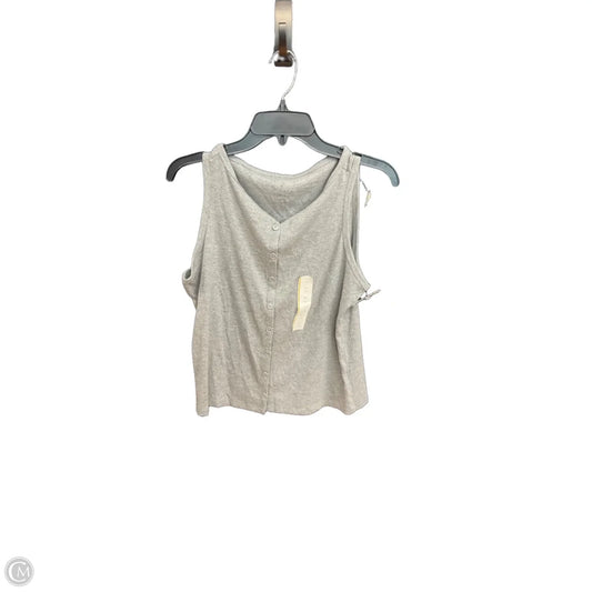 Blouse Sleeveless By A New Day In Grey, Size: S
