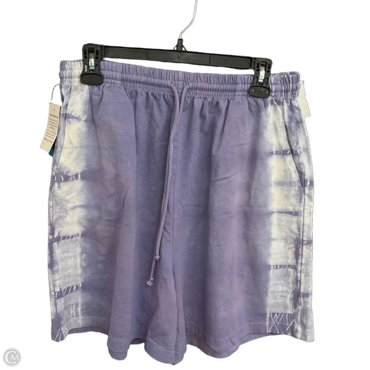 Athletic Shorts By Fresh Produce In Purple & White, Size: Xl