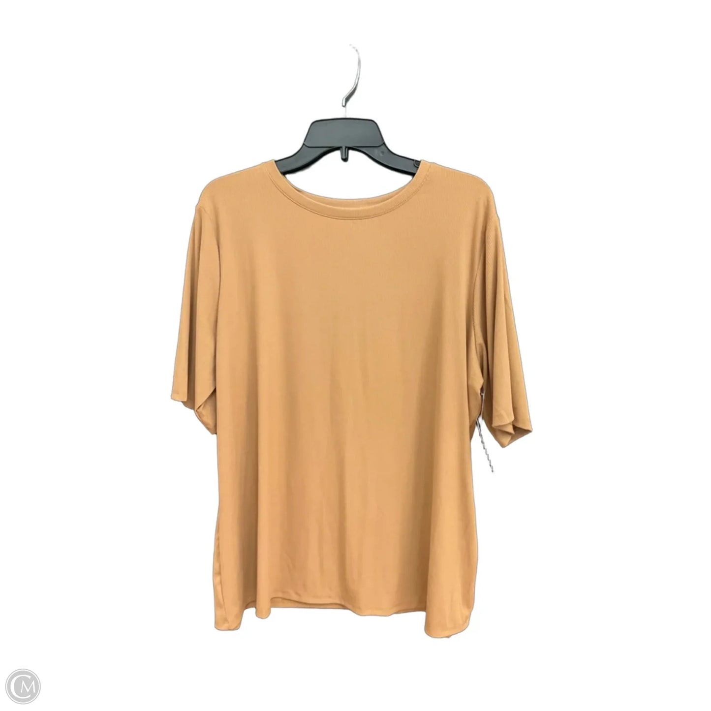Top Short Sleeve By Nine West In Brown, Size: Large