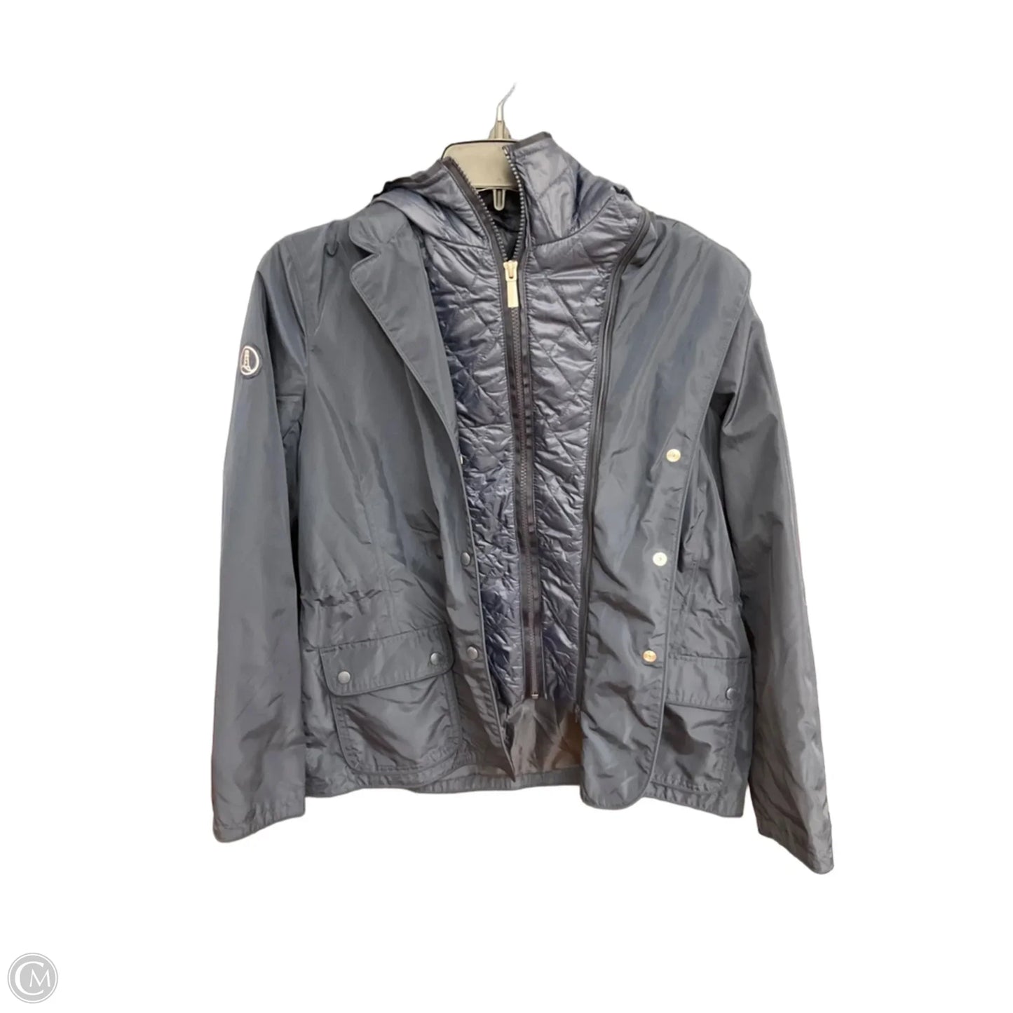 Jacket Windbreaker By Lands End In Navy, Size: Sp