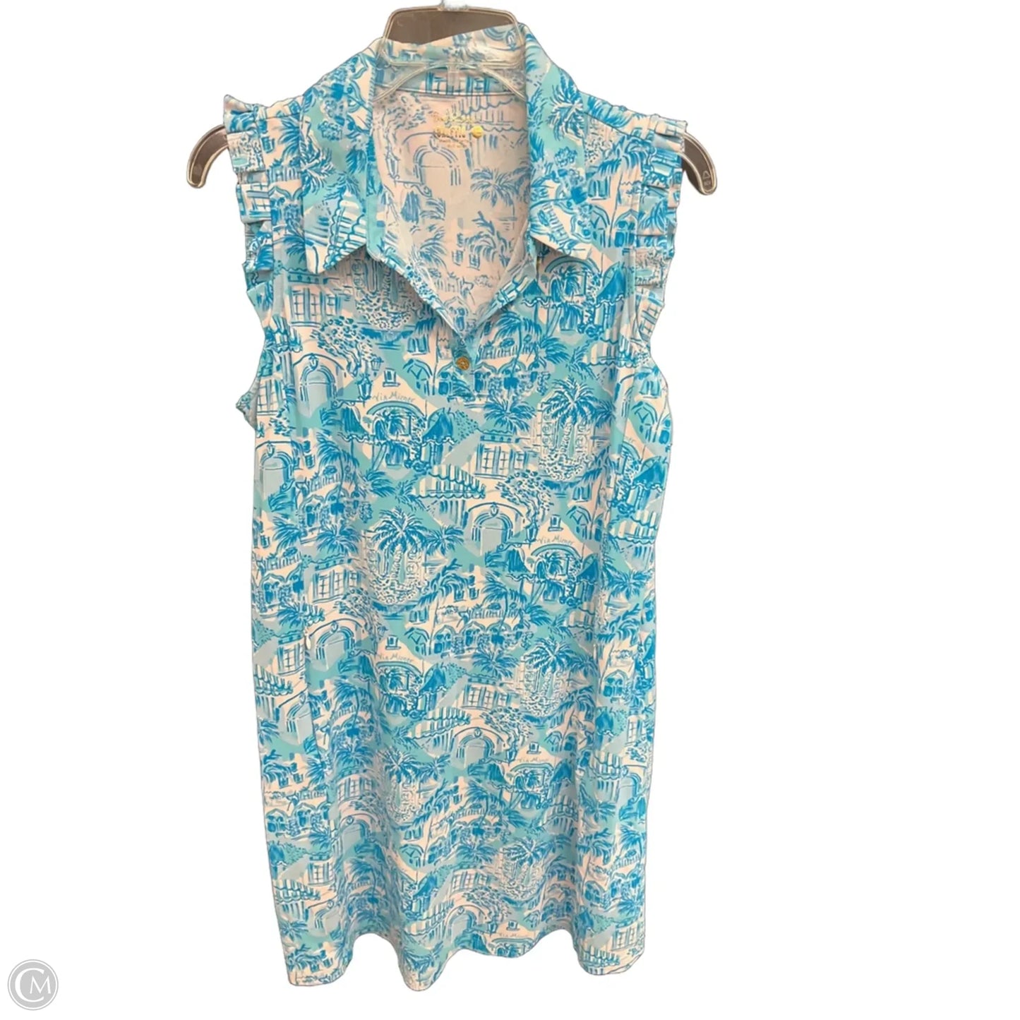 Dress Designer By Lilly Pulitzer In Blue, Size: Xl