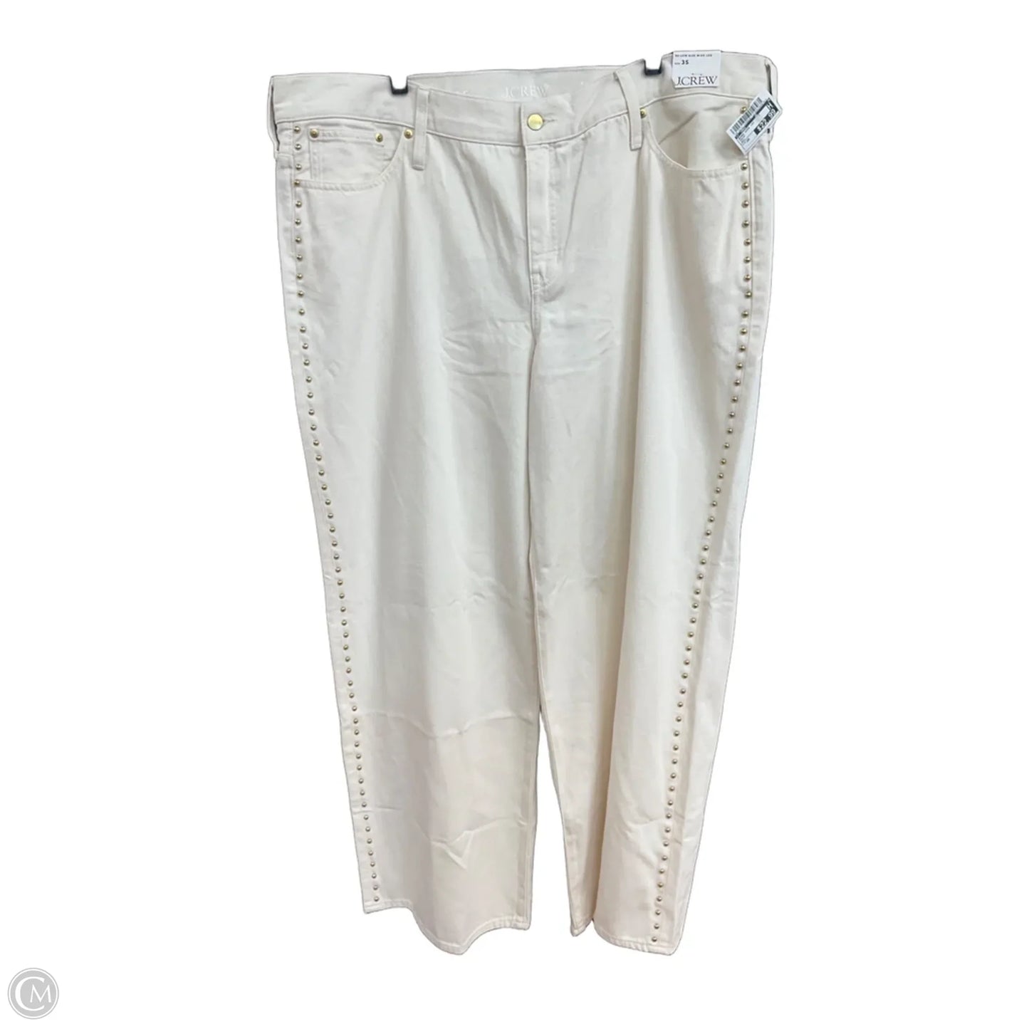 Jeans Wide Leg By J. Crew In Cream, Size: 20